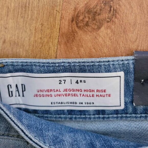 GAP High Rise Universal Legging Denim Sz 27 - Picture 5 of 7